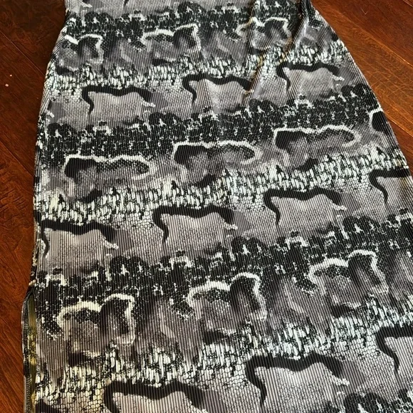 Always Caroline maxi dress abstract animal print dress two slots sleeveless xl